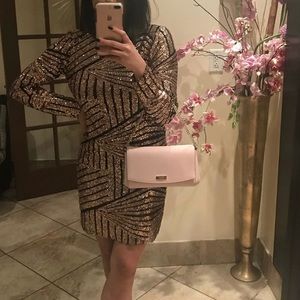 Rose gold sequence zara dress 🎉